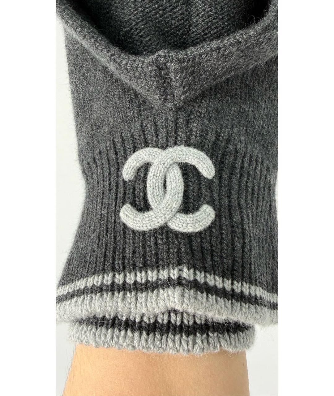 CHANEL Антрацитовый капюшон, фото 3