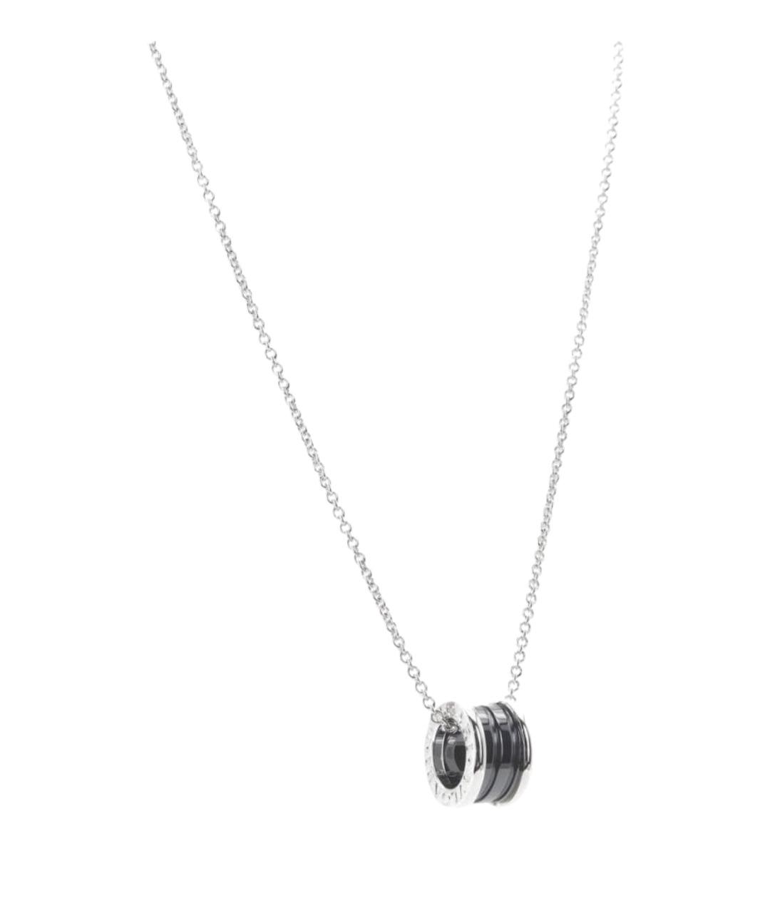 BVLGARI Черное серебряное колье, фото 1