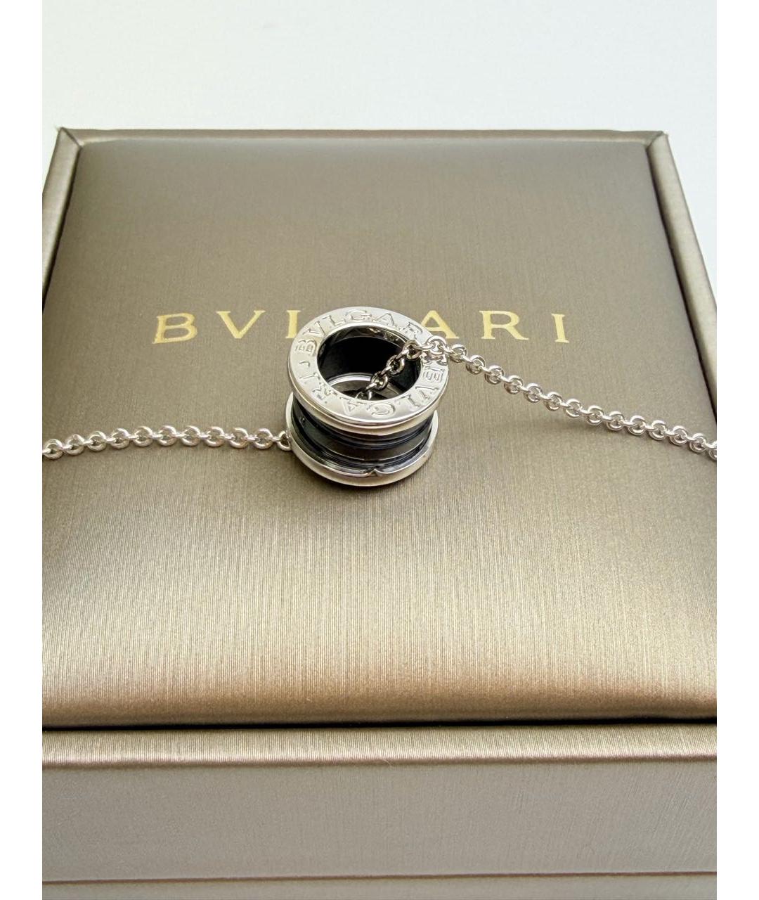 BVLGARI Черное серебряное колье, фото 5