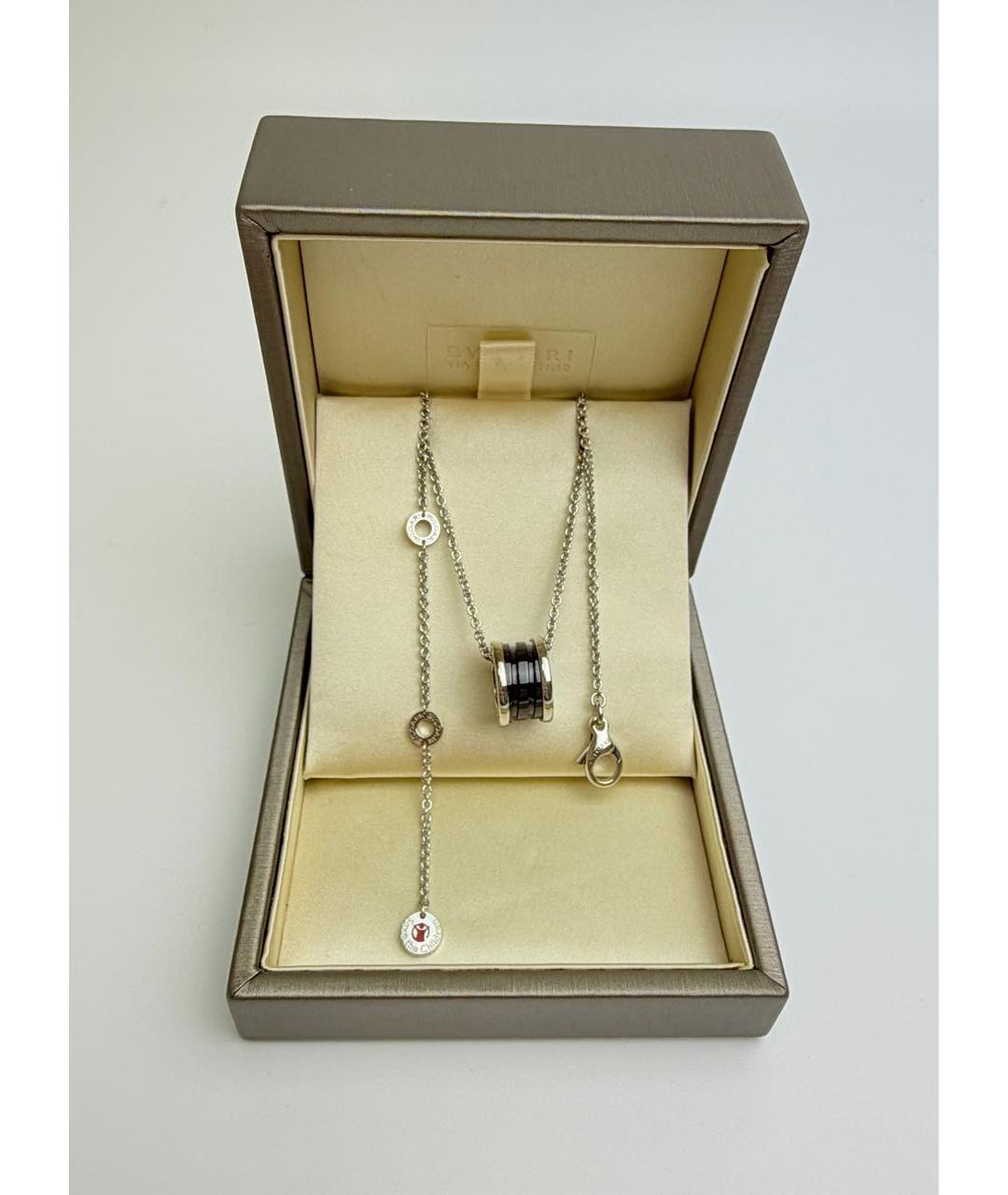 BVLGARI Черное серебряное колье, фото 4