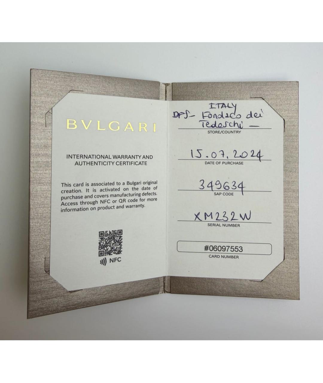 BVLGARI Черное серебряное колье, фото 7