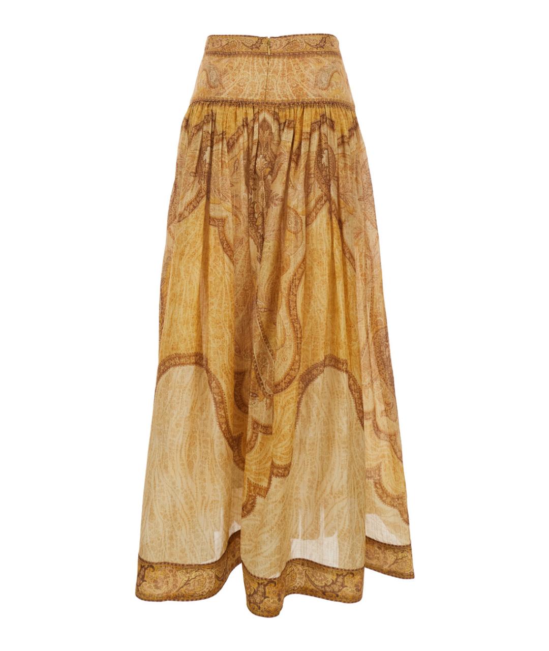 ZIMMERMANN Мульти хлопковая юбка миди, фото 2