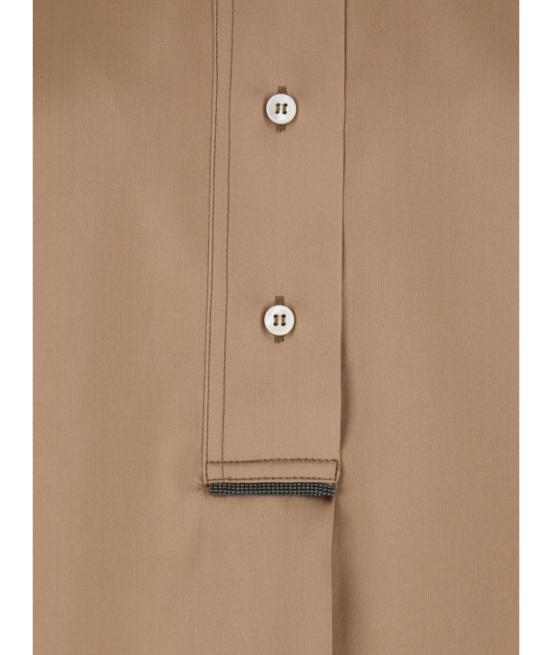 BRUNELLO CUCINELLI Бежевая блузы, фото 3