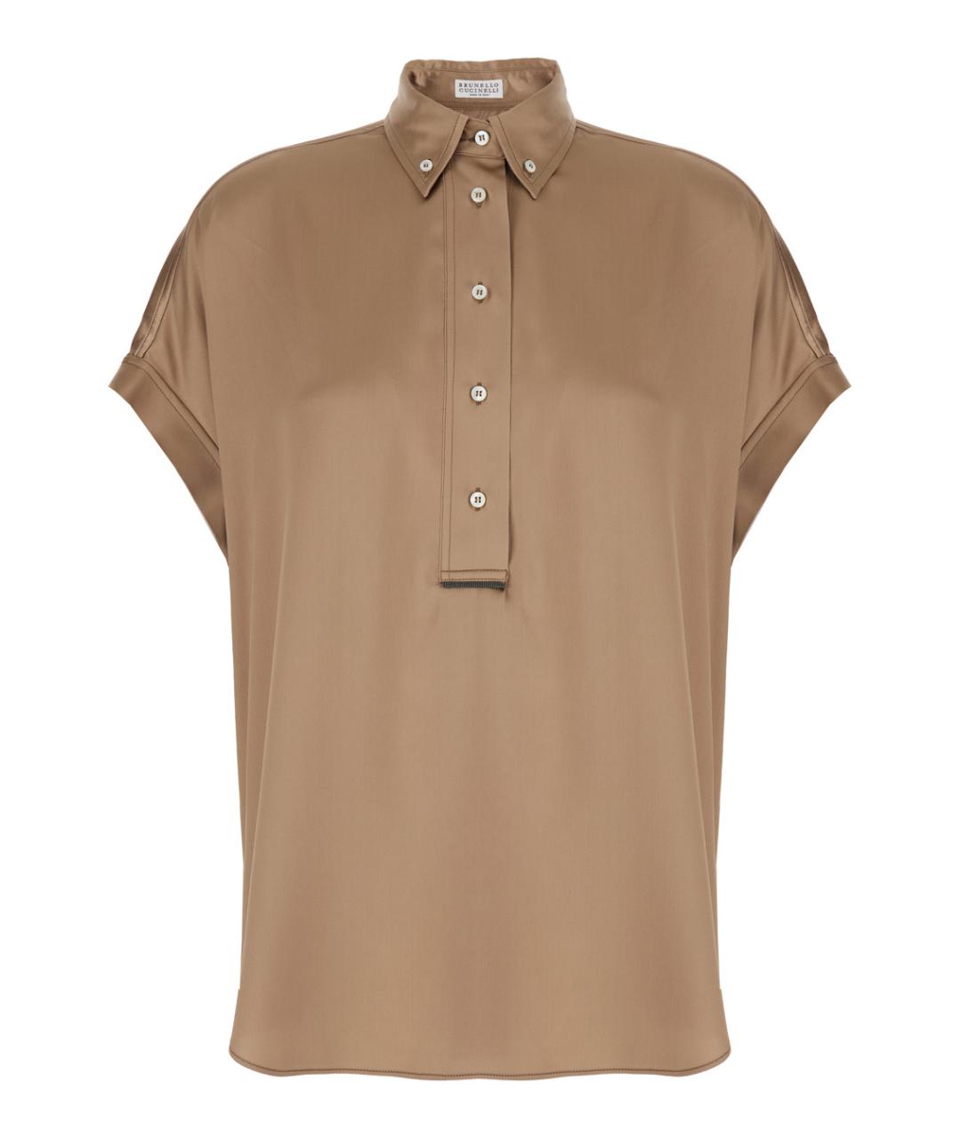 BRUNELLO CUCINELLI Бежевая блузы, фото 1