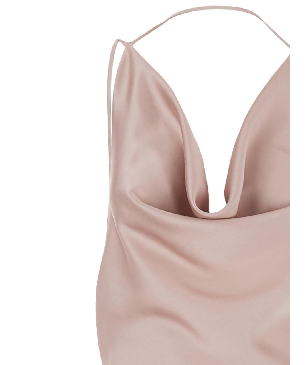 THE ANDAMANE Розовое полиэстеровое вечернее платье, фото 3