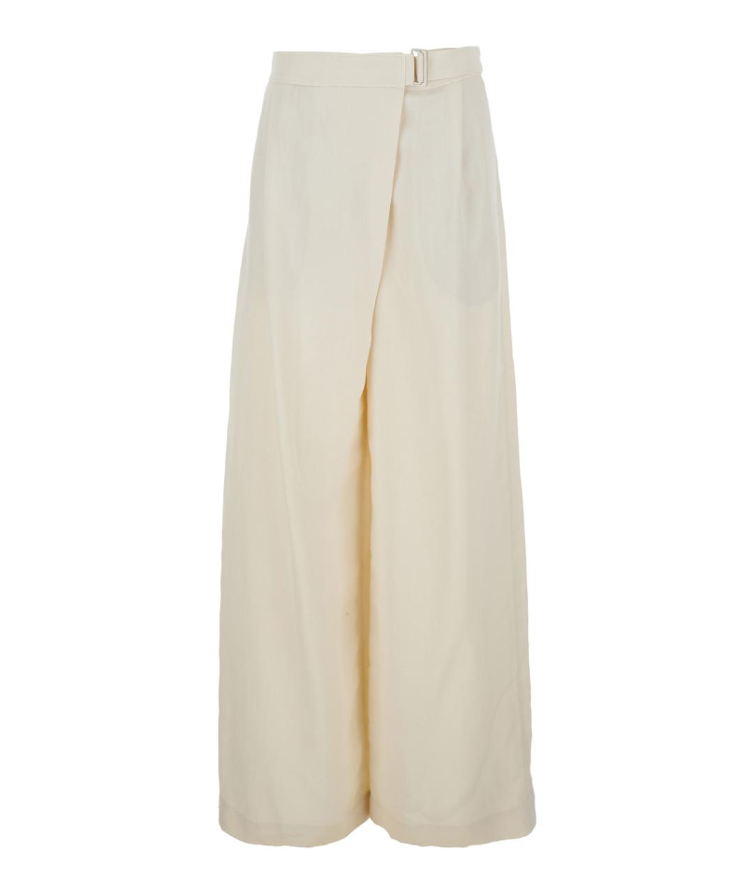 BRUNELLO CUCINELLI Бежевые брюки широкие, фото 1