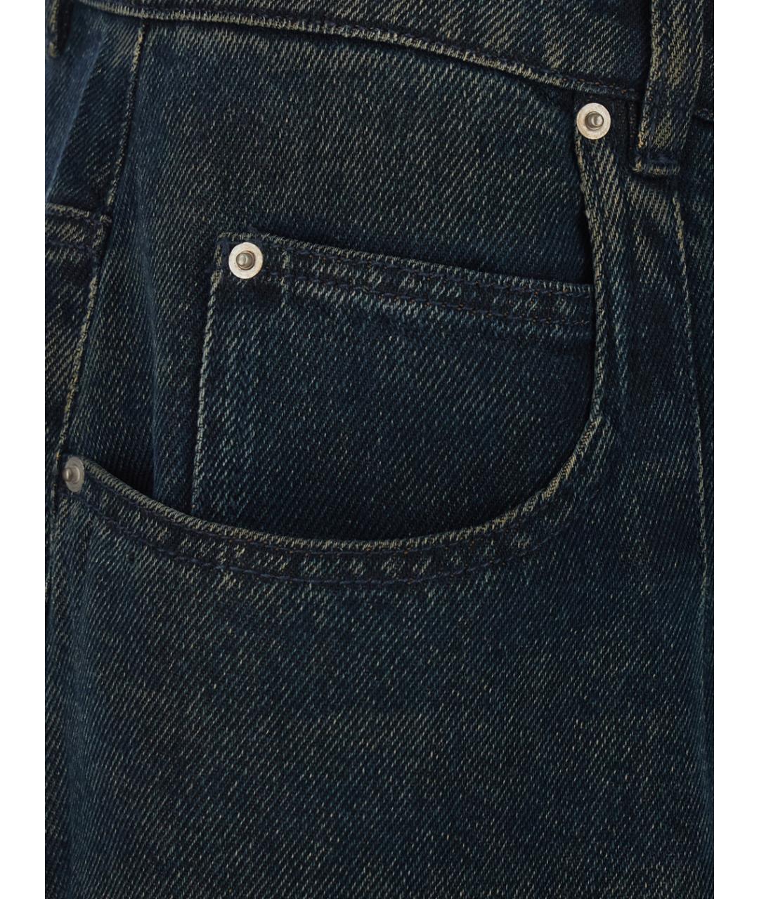 ISABEL MARANT Синие хлопковые прямые джинсы, фото 3