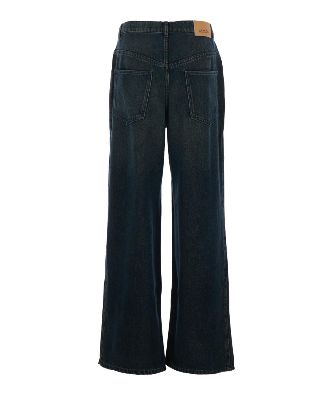 ISABEL MARANT Синие хлопковые прямые джинсы, фото 2