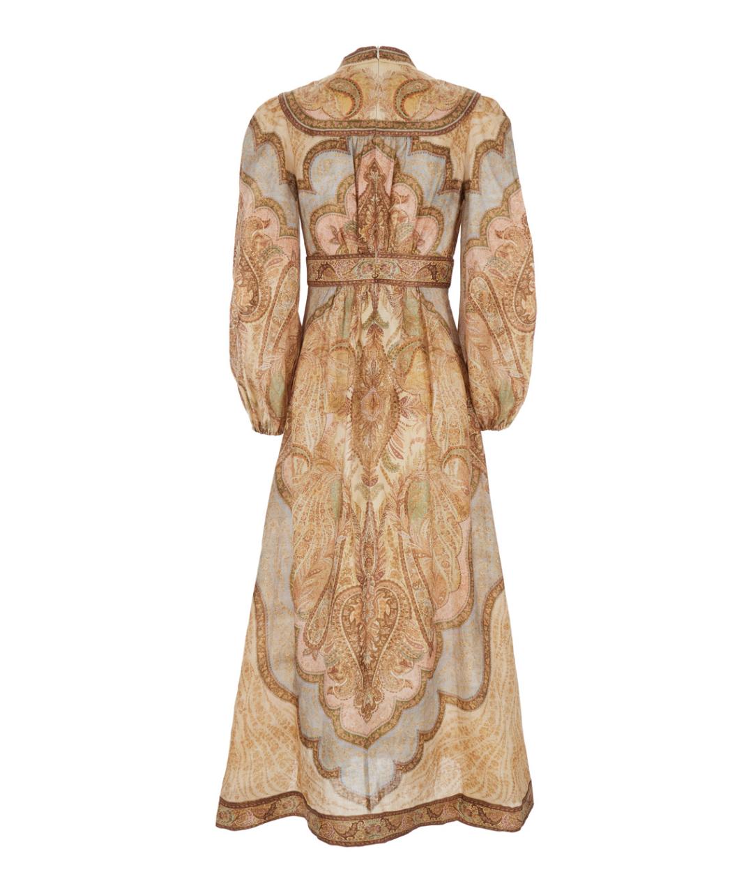 ZIMMERMANN Мульти льняное платье, фото 2