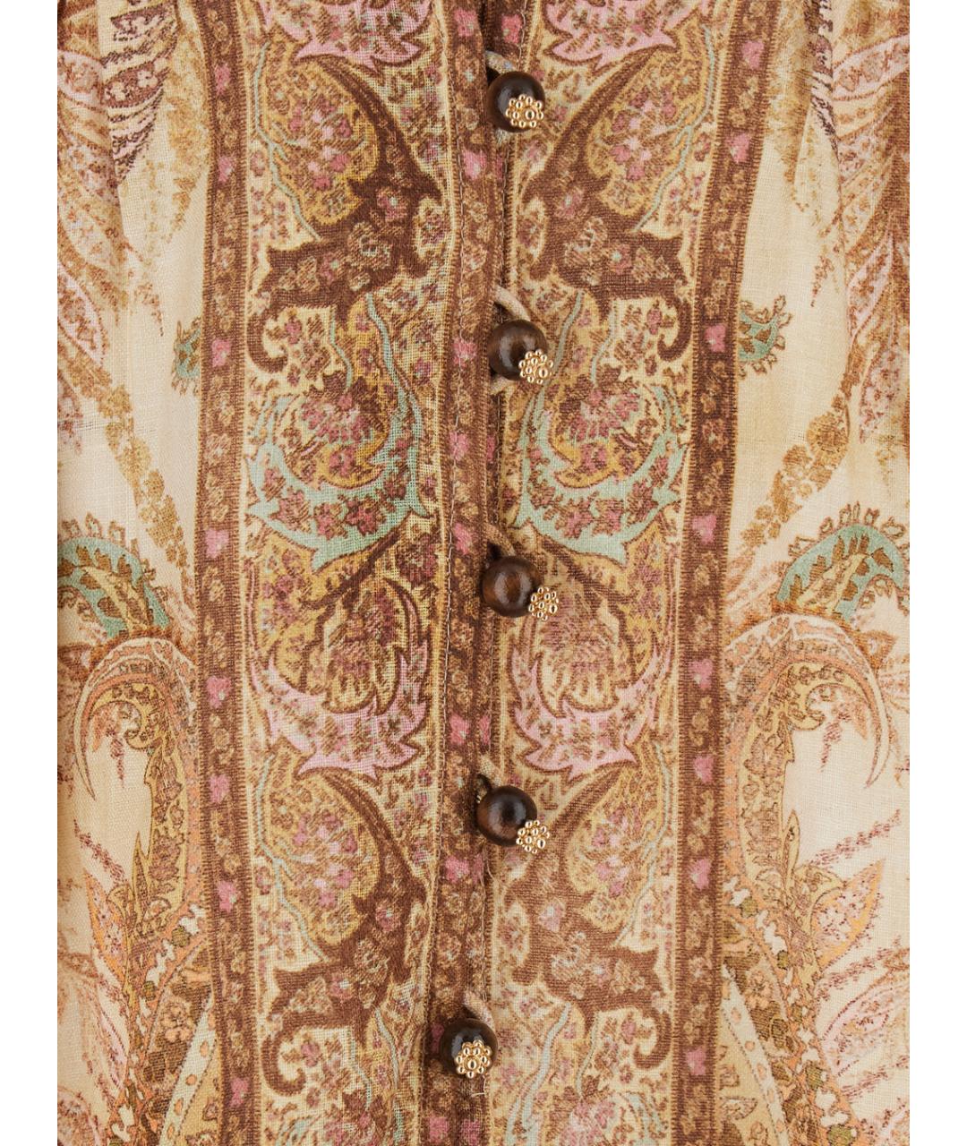 ZIMMERMANN Мульти льняное платье, фото 3