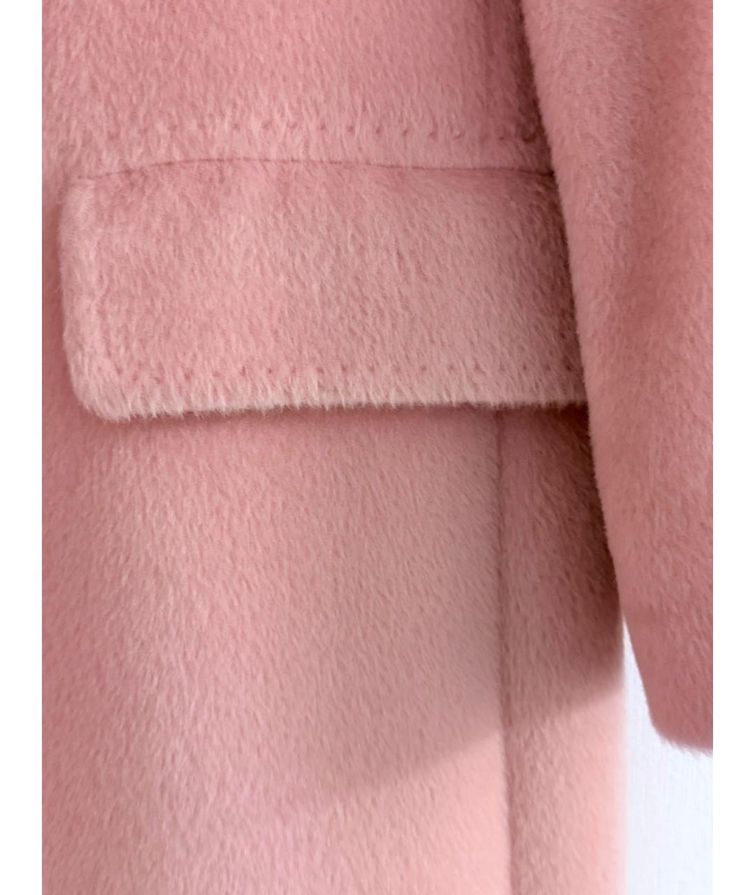 MAX MARA Розовое меховое пальто, фото 6
