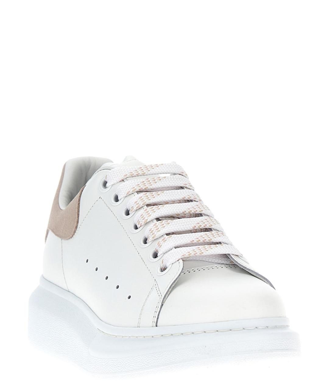 ALEXANDER MCQUEEN Белые кожаные кроссовки, фото 2