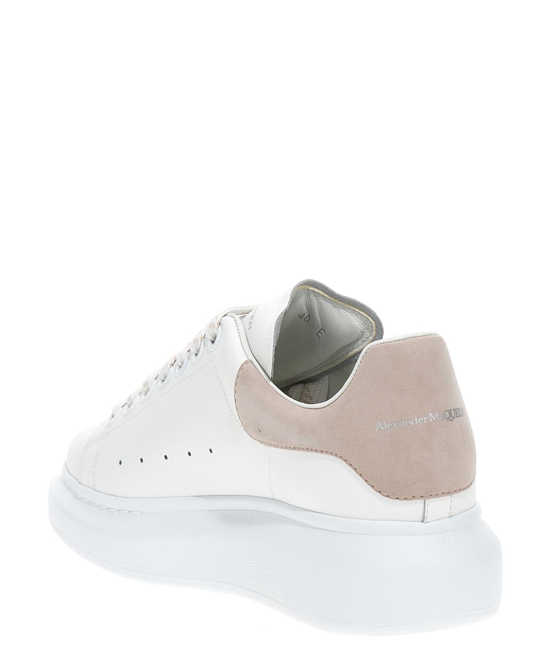 ALEXANDER MCQUEEN Белые кожаные кроссовки, фото 3