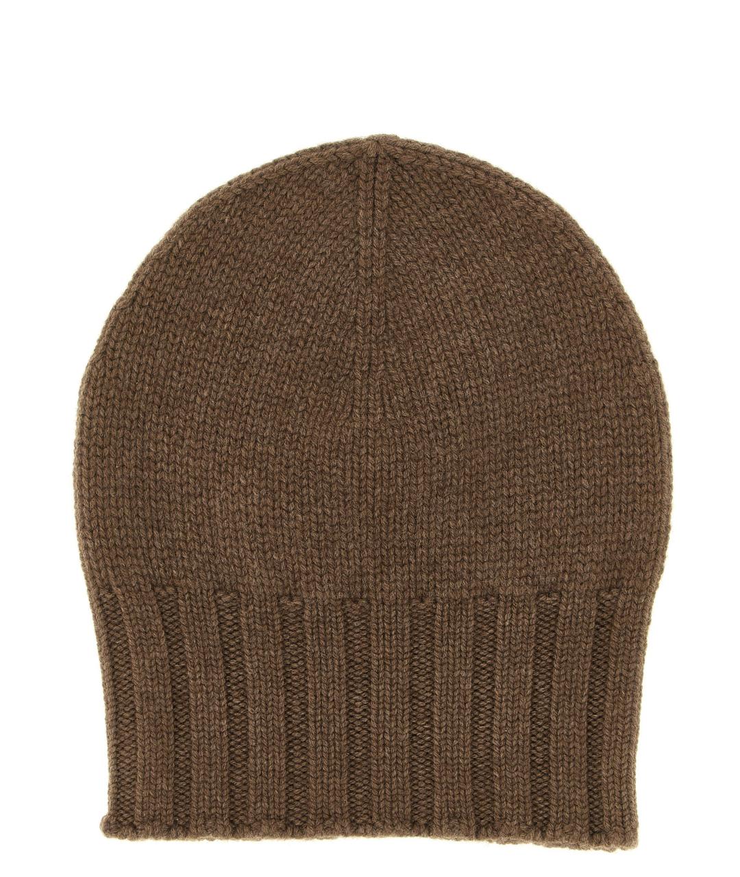 BE YOU Коричневая кашемировая шапка, фото 2