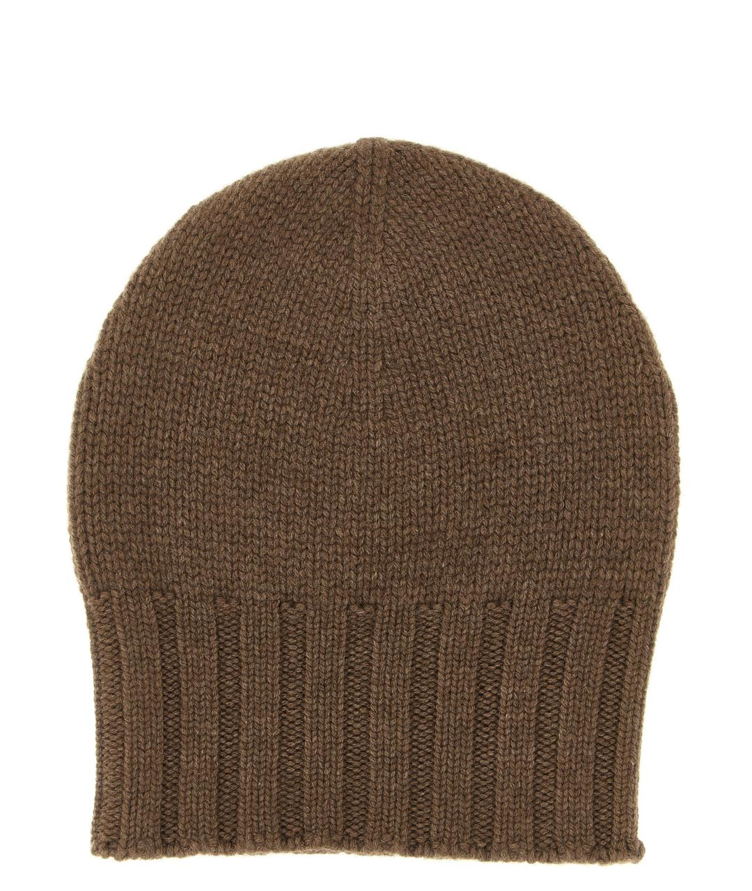BE YOU Коричневая кашемировая шапка, фото 1