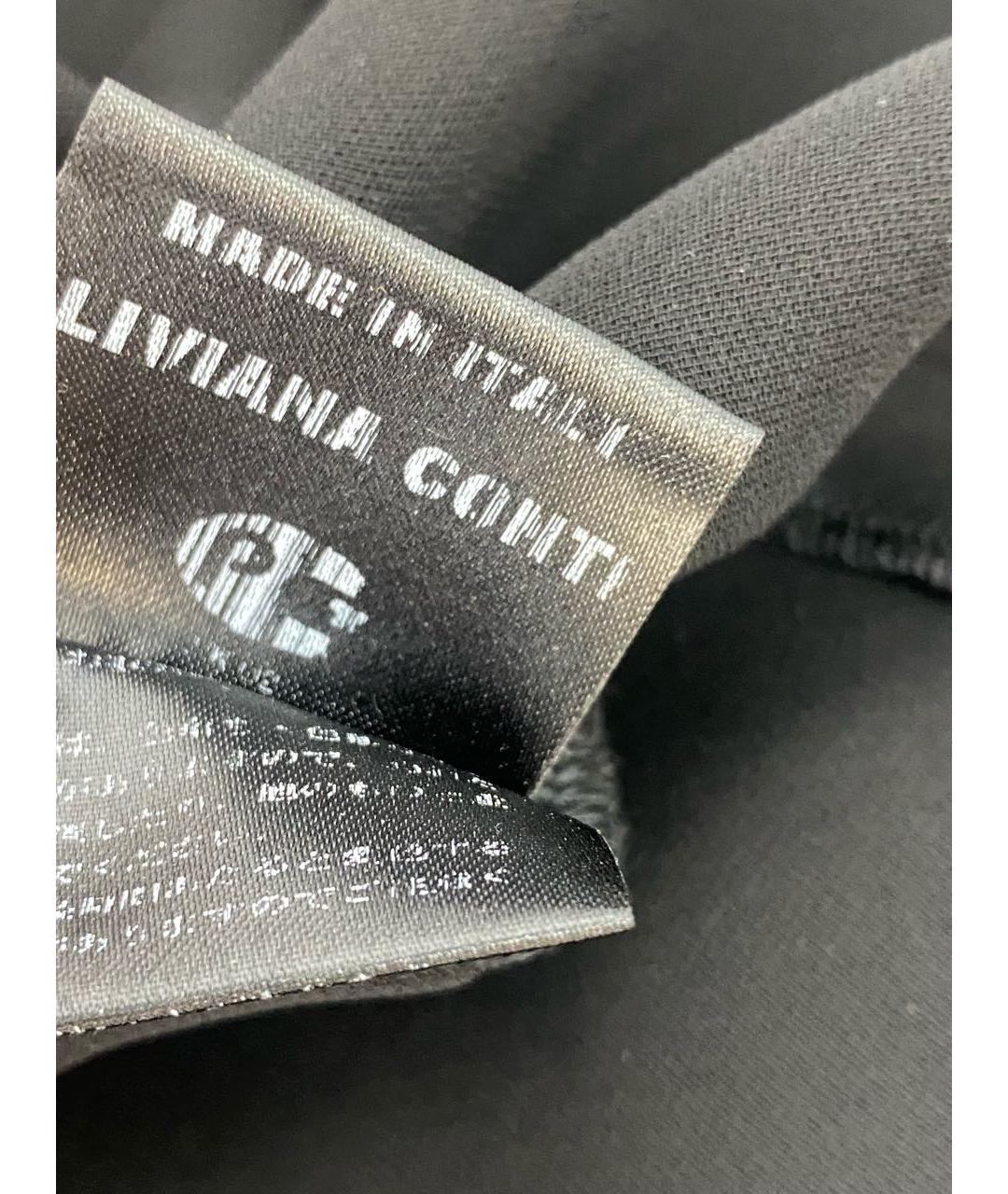 LIVIANA CONTI Черное вискозное платье, фото 4