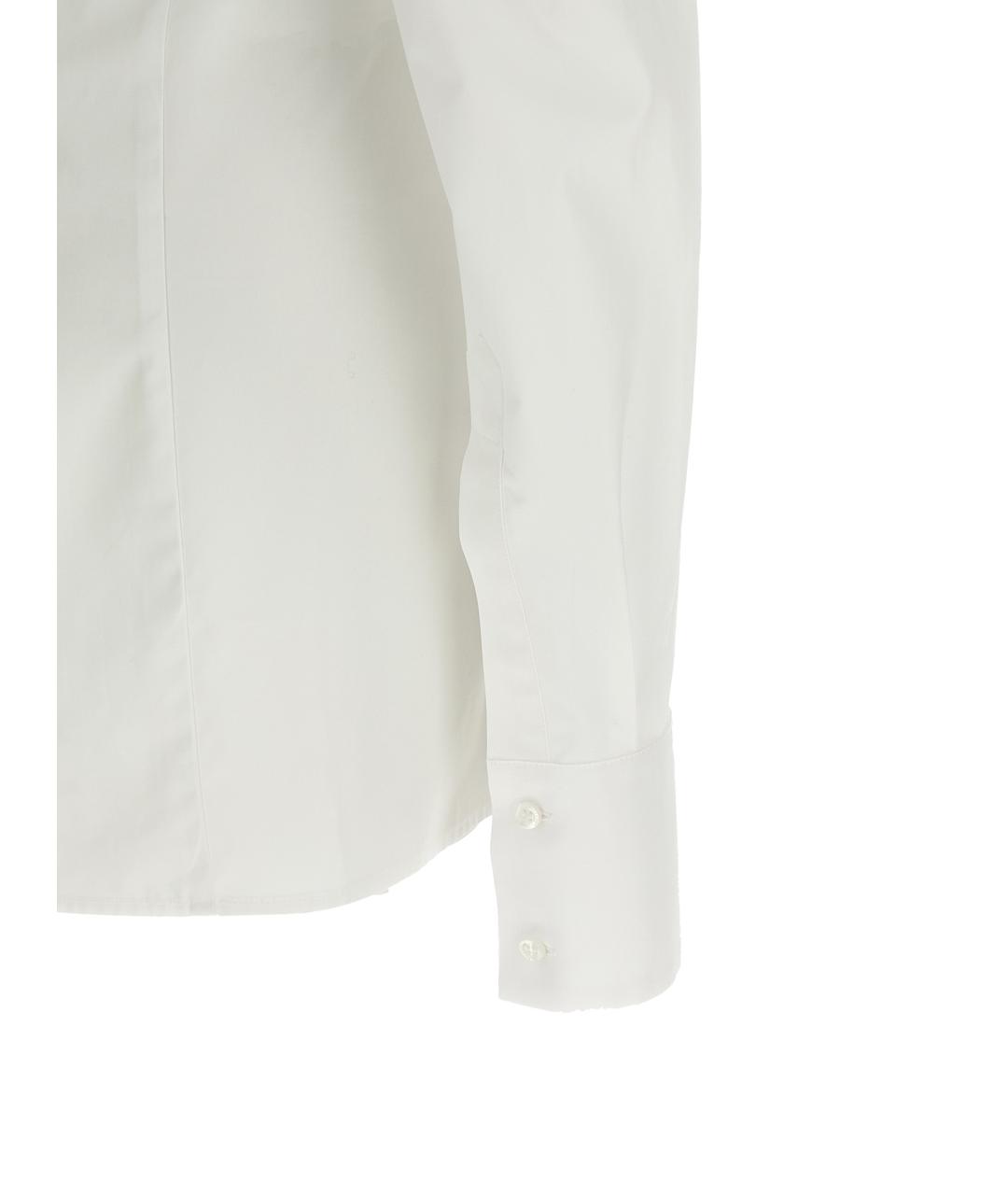 GIUSEPPE DI MORABITO Белое хлопковое коктейльное платье, фото 4