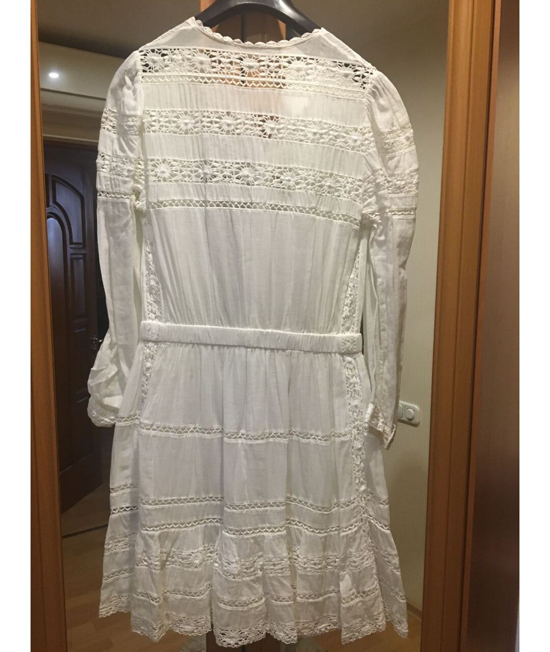 ISABEL MARANT ETOILE Белое хлопковое повседневное платье, фото 2