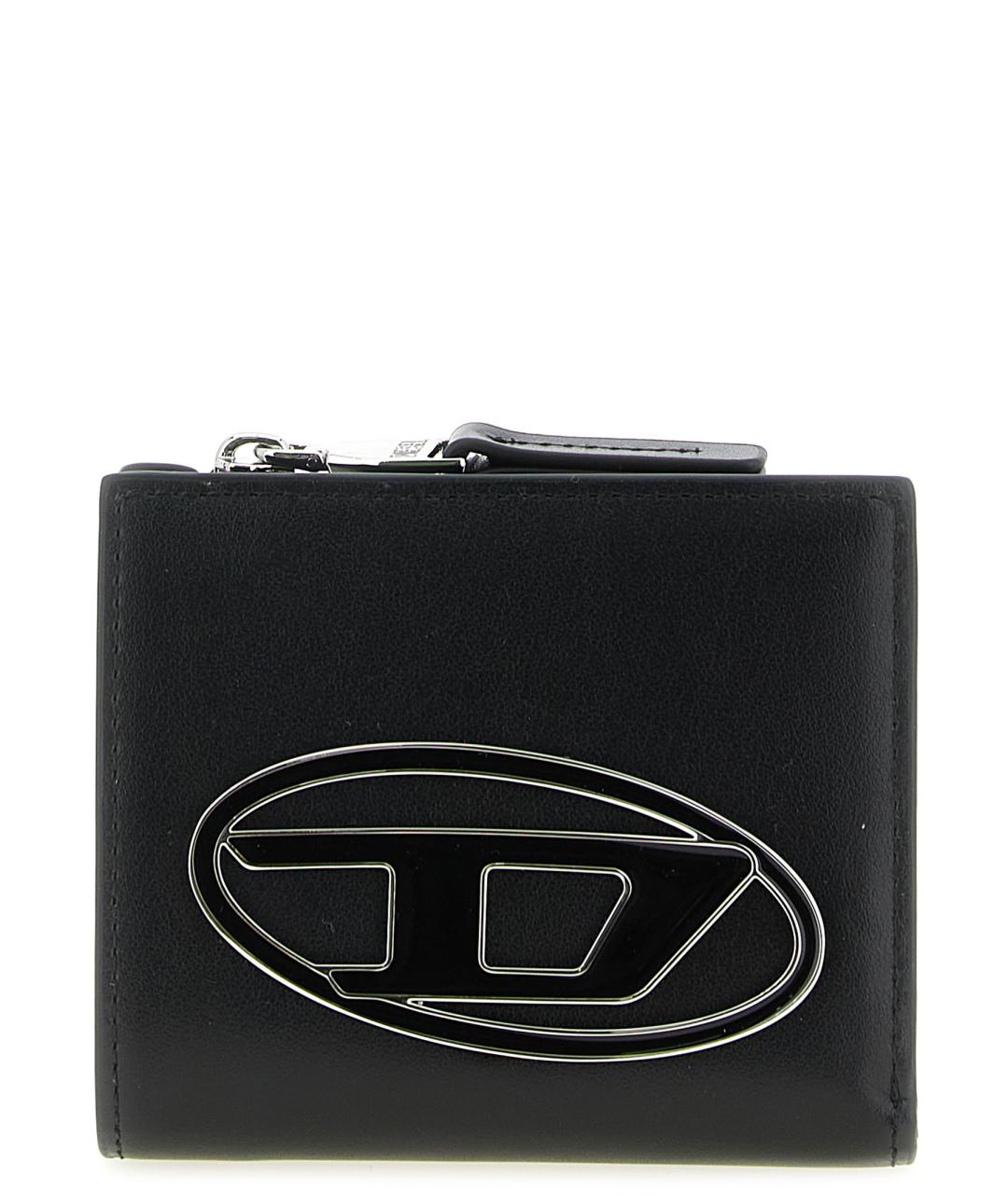 DIESEL Черный кожаный кошелек, фото 1