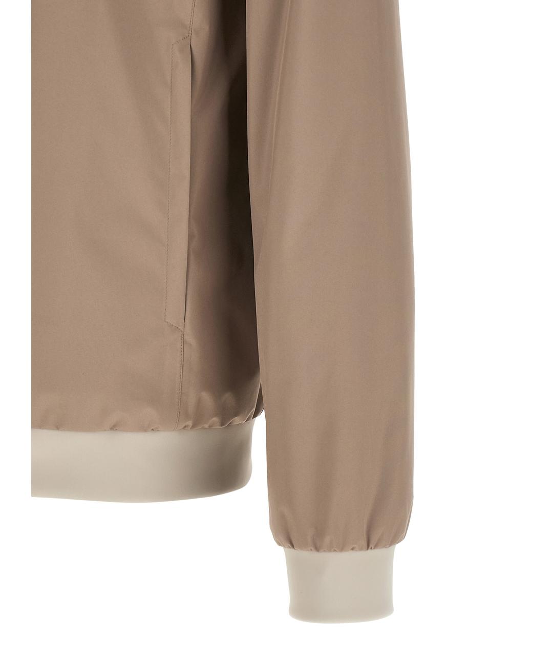 HERNO Бежевая полиэстеровая куртка, фото 4