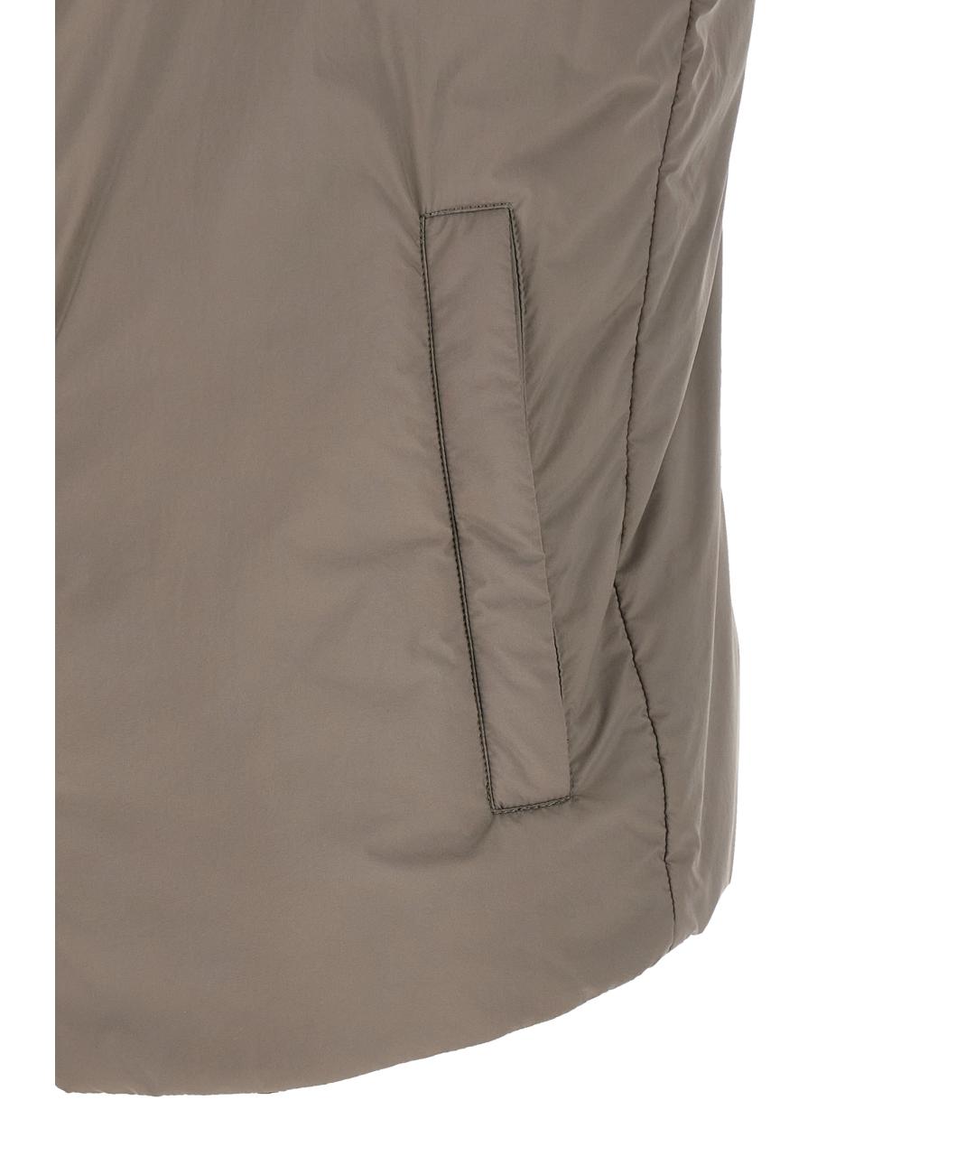 HERNO Серый полиамидовый жилет, фото 4