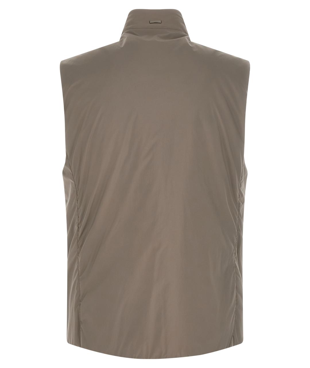HERNO Серый полиамидовый жилет, фото 2