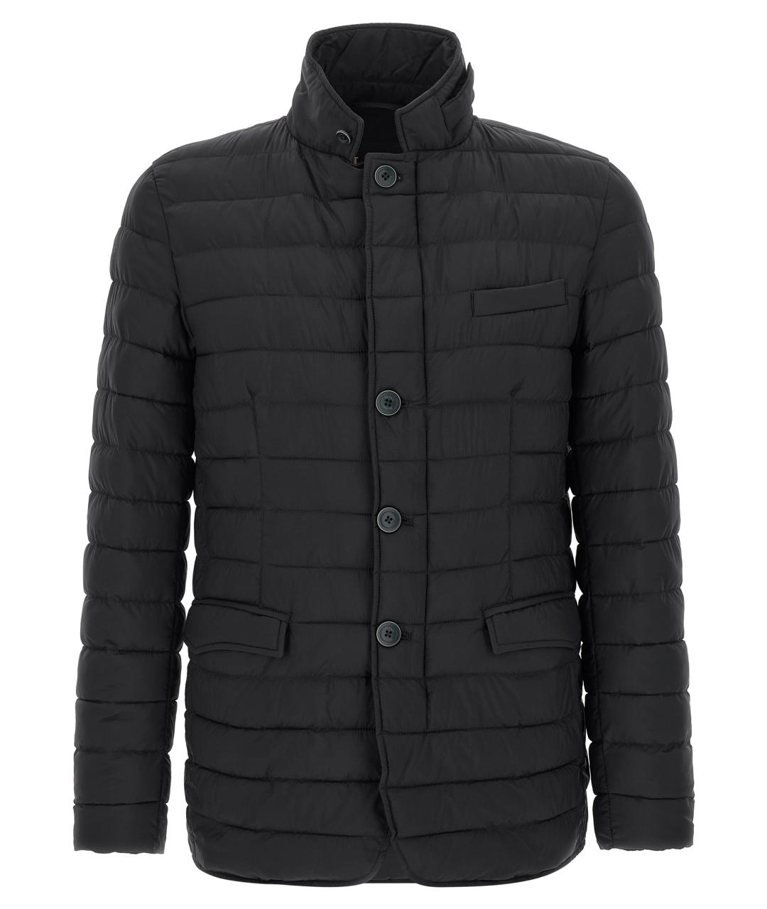 HERNO Темно-синий полиамидовый пуховик, фото 1