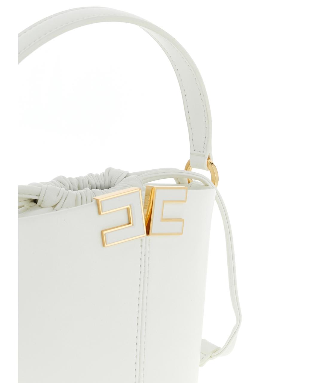 ELISABETTA FRANCHI Бежевая сумка тоут из искусственной кожи, фото 3