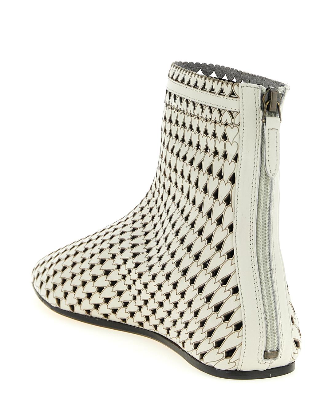 ISABEL MARANT Бежевые кожаные ботинки, фото 3