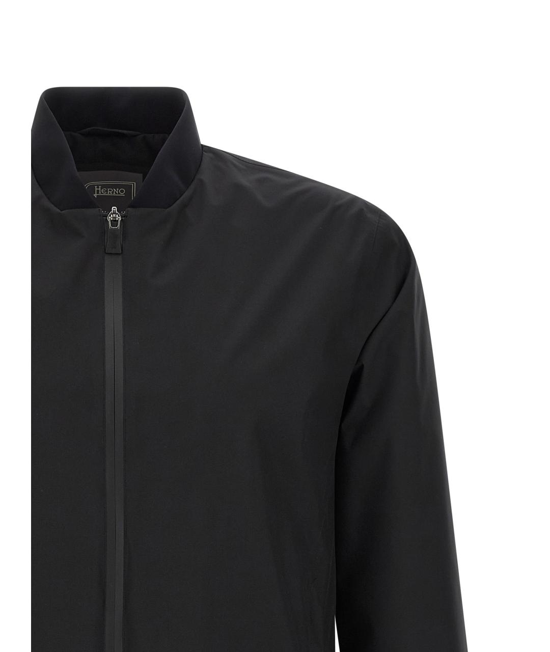 HERNO Черная полиэстеровая куртка, фото 3