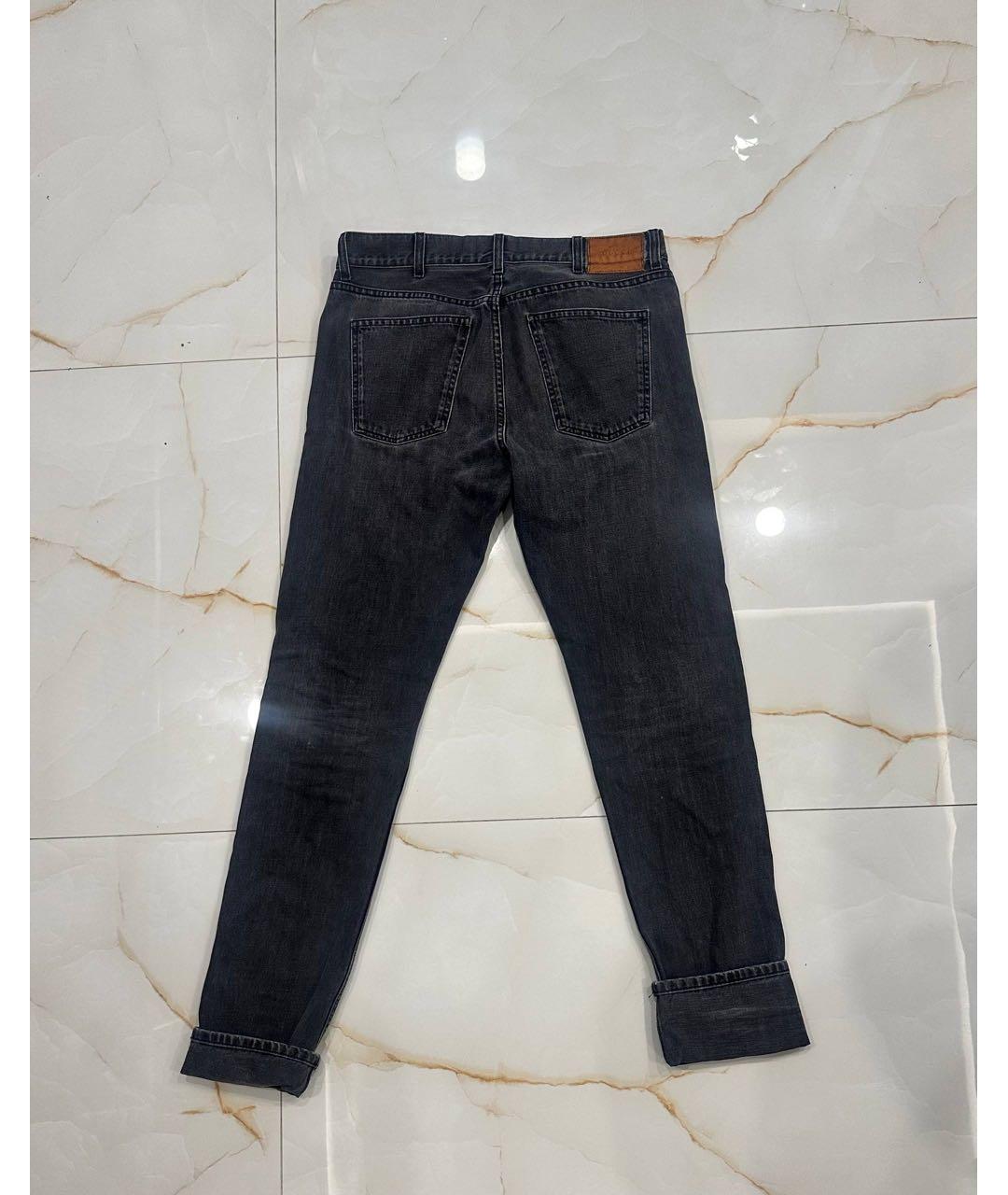 GUCCI Антрацитовые хлопковые джинсы скинни, фото 2