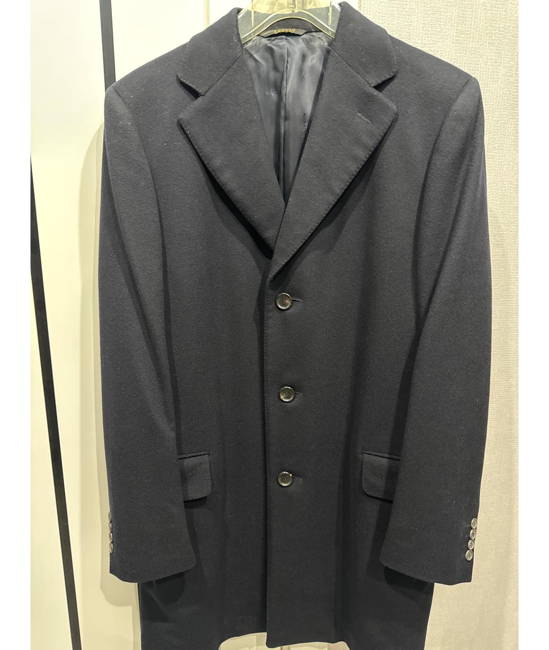 LANVIN Черное кашемировое пальто, фото 6