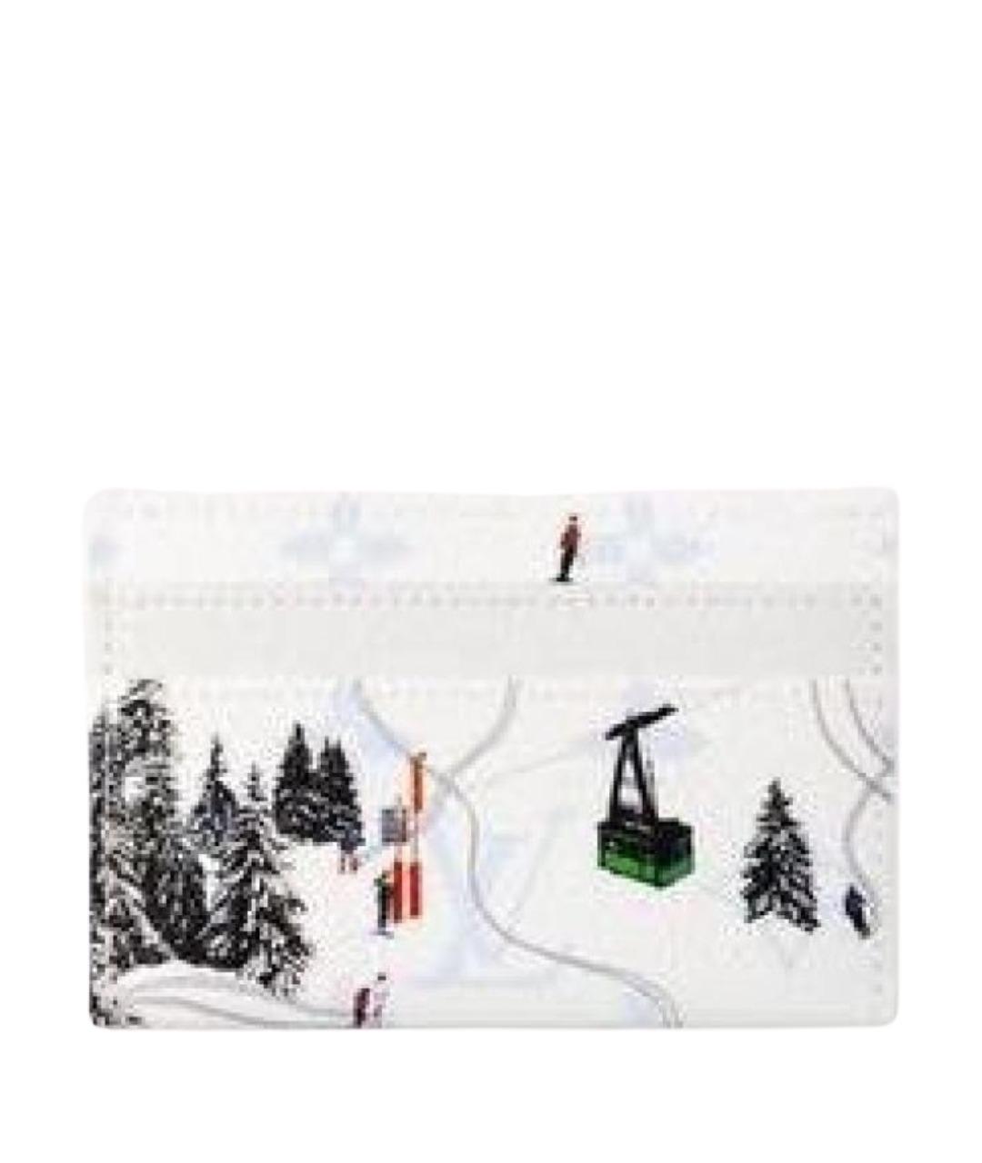 LOUIS VUITTON Белый кожаный кардхолдер, фото 1