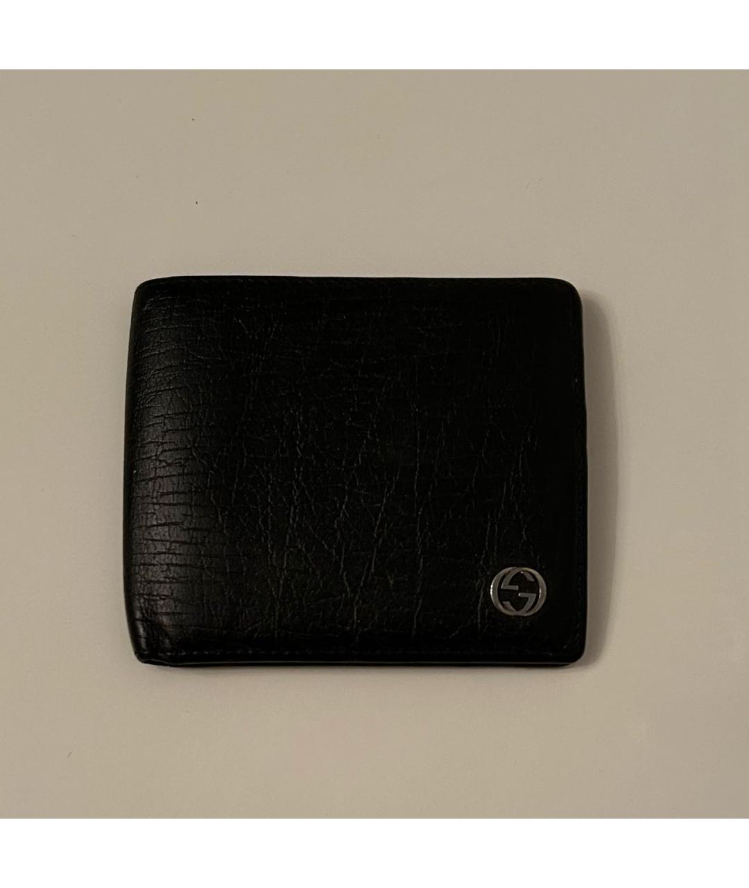 GUCCI Черный кожаный кошелек, фото 4