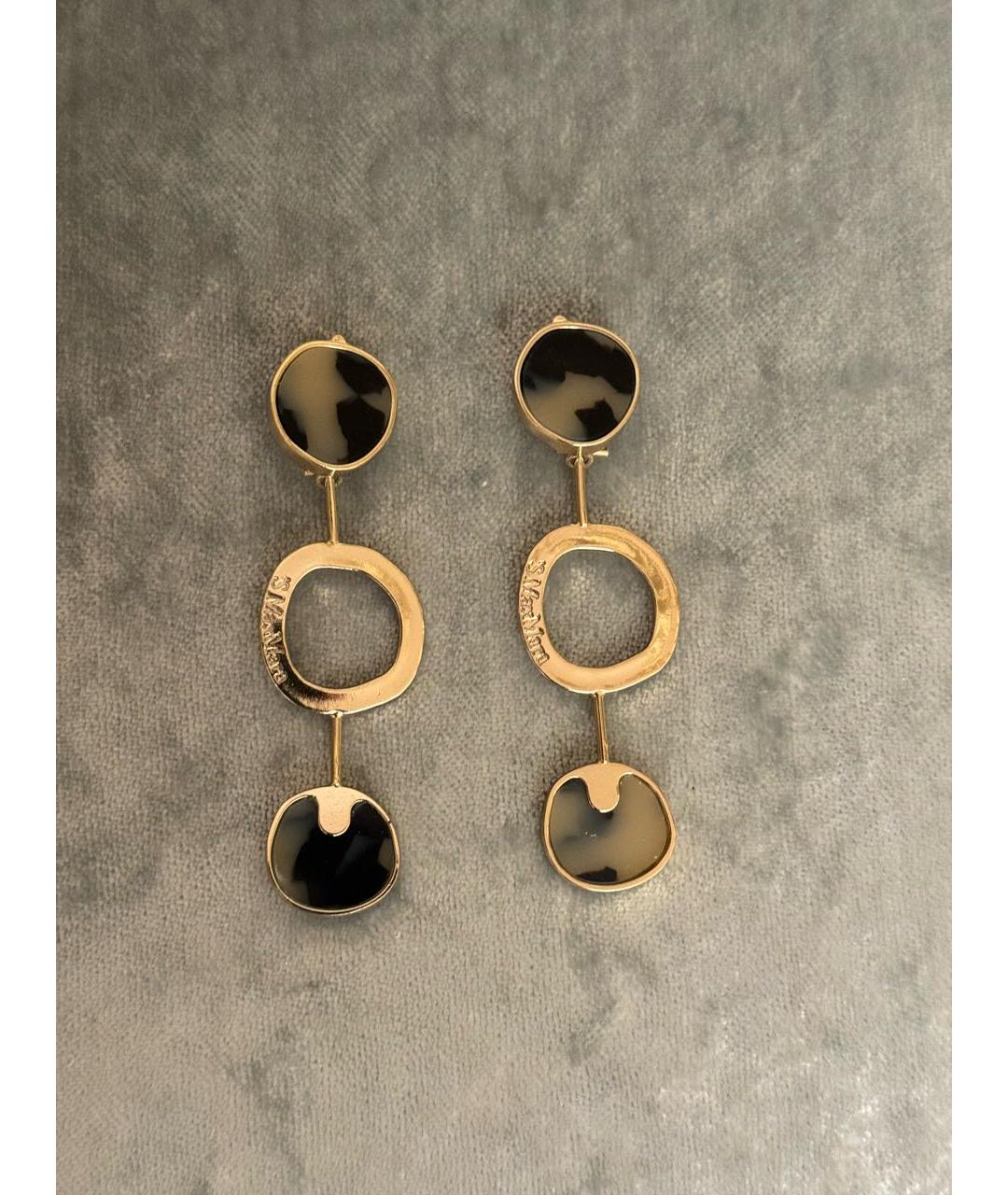 'S MAX MARA Золотые латунные серьги, фото 3