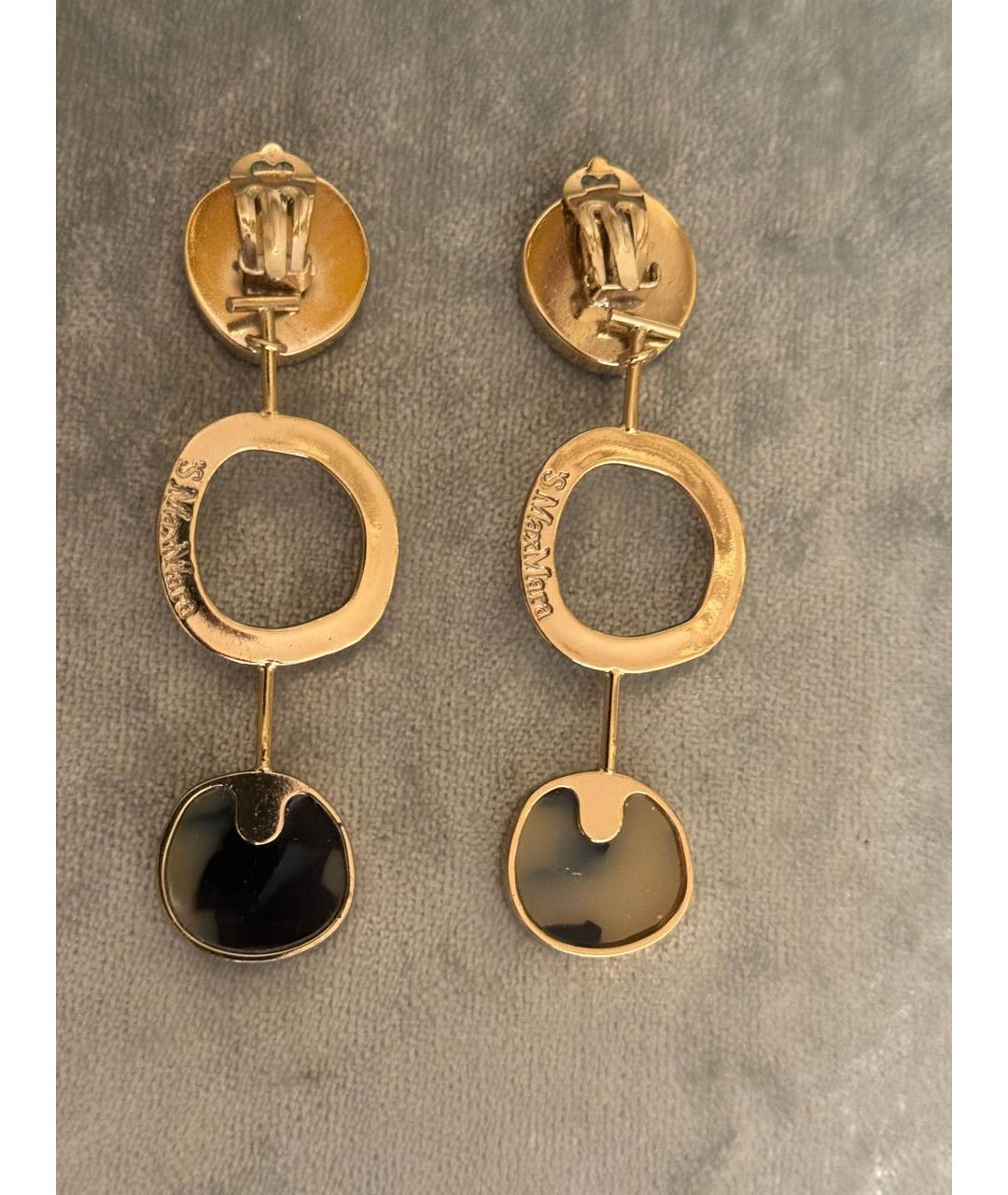 'S MAX MARA Золотые латунные серьги, фото 2