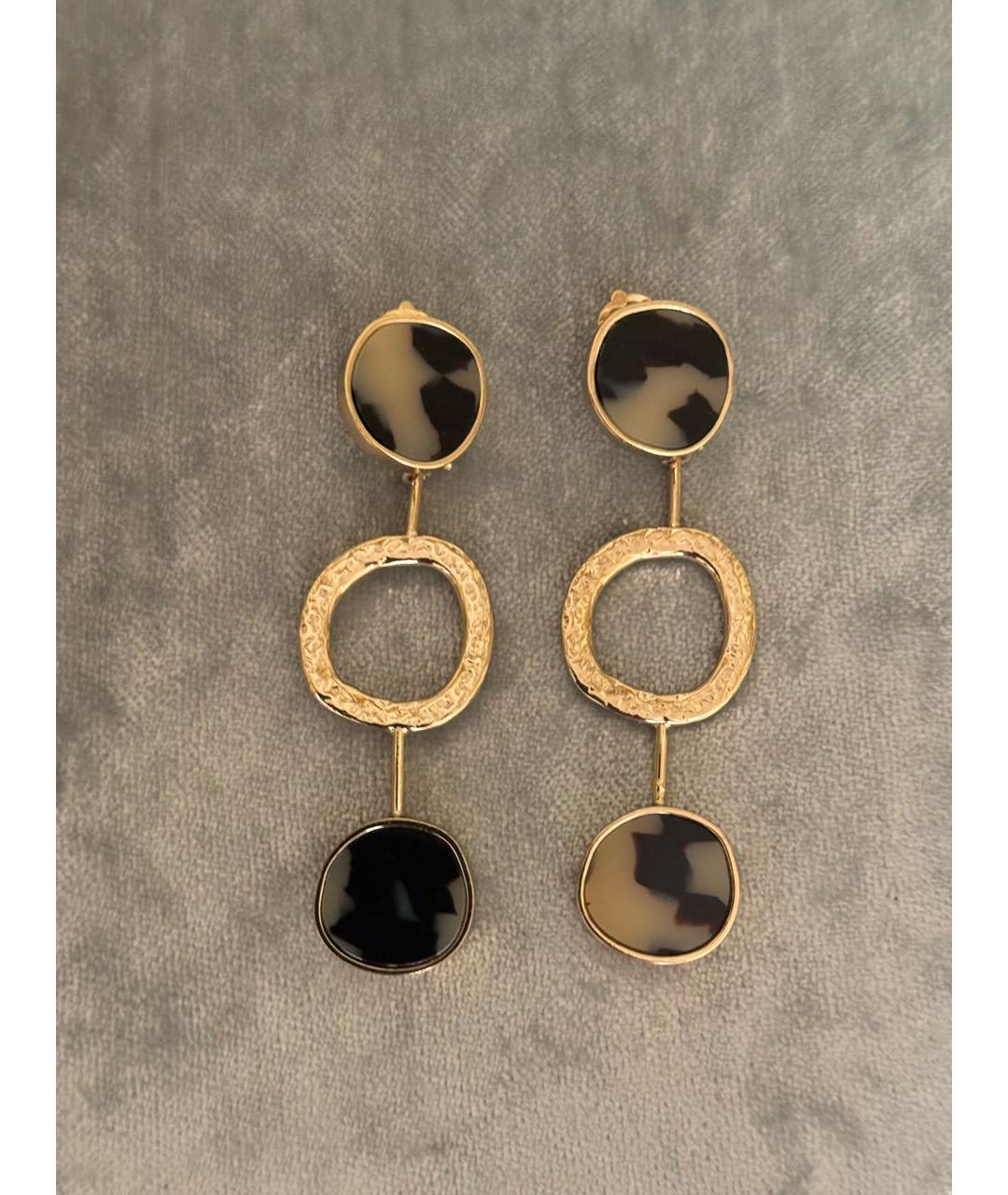 'S MAX MARA Золотые латунные серьги, фото 6