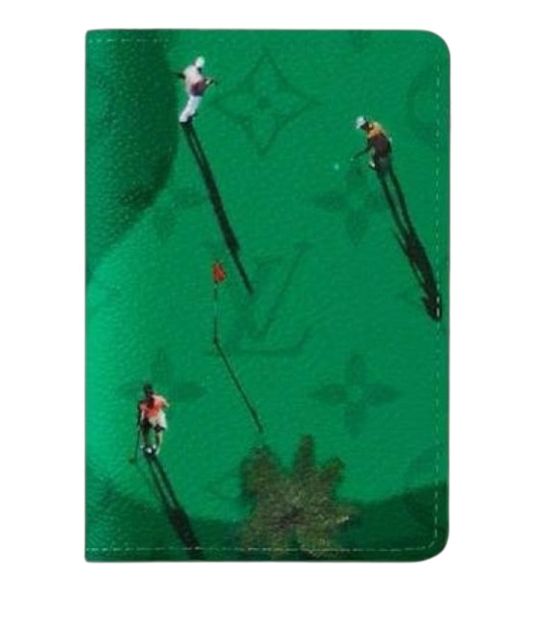 LOUIS VUITTON Зеленый кардхолдер из искусственной кожи, фото 1