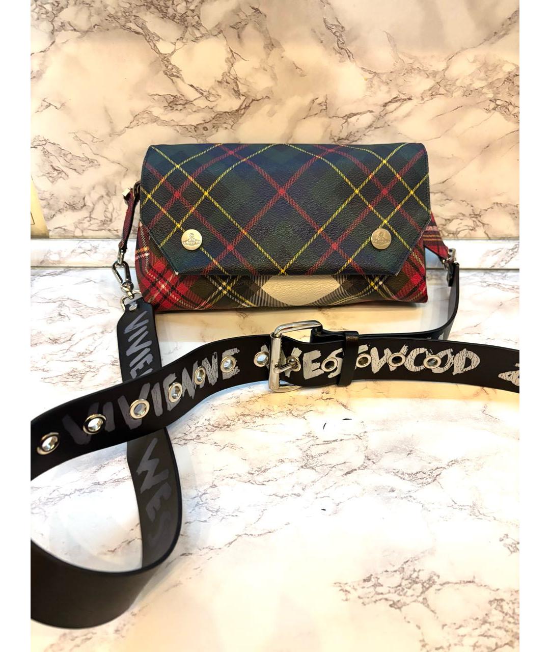 VIVIENNE WESTWOOD Мульти кожаная сумка через плечо, фото 2