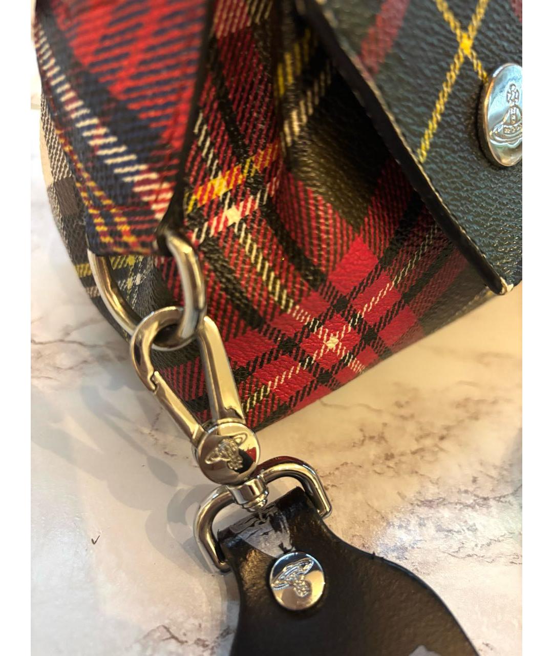 VIVIENNE WESTWOOD Мульти кожаная сумка через плечо, фото 3