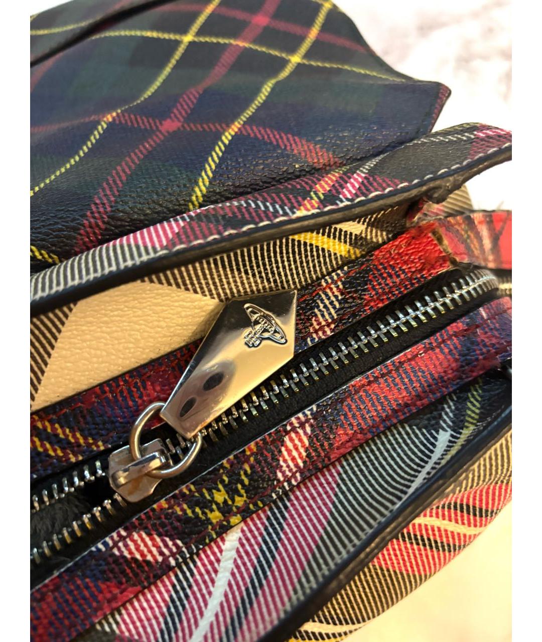 VIVIENNE WESTWOOD Мульти кожаная сумка через плечо, фото 7