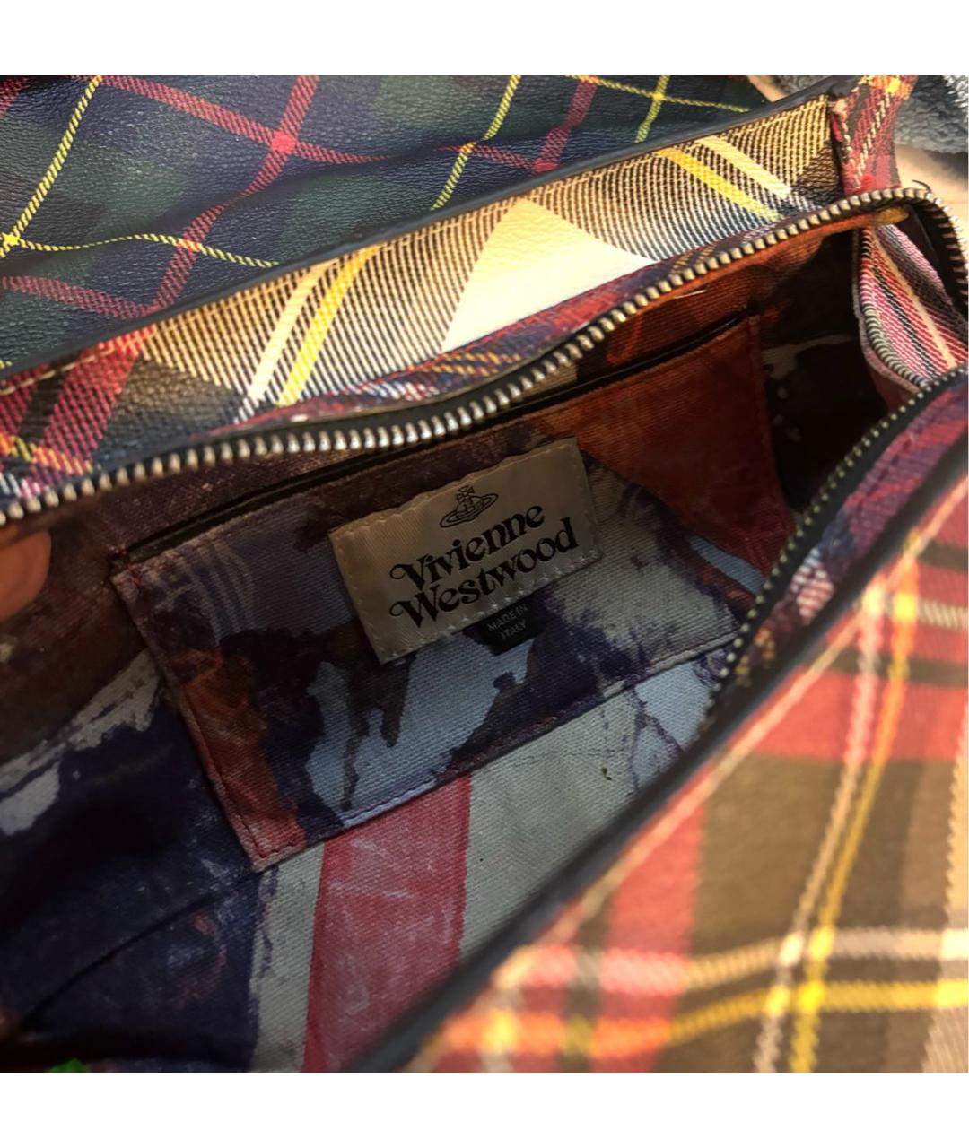 VIVIENNE WESTWOOD Мульти кожаная сумка через плечо, фото 8