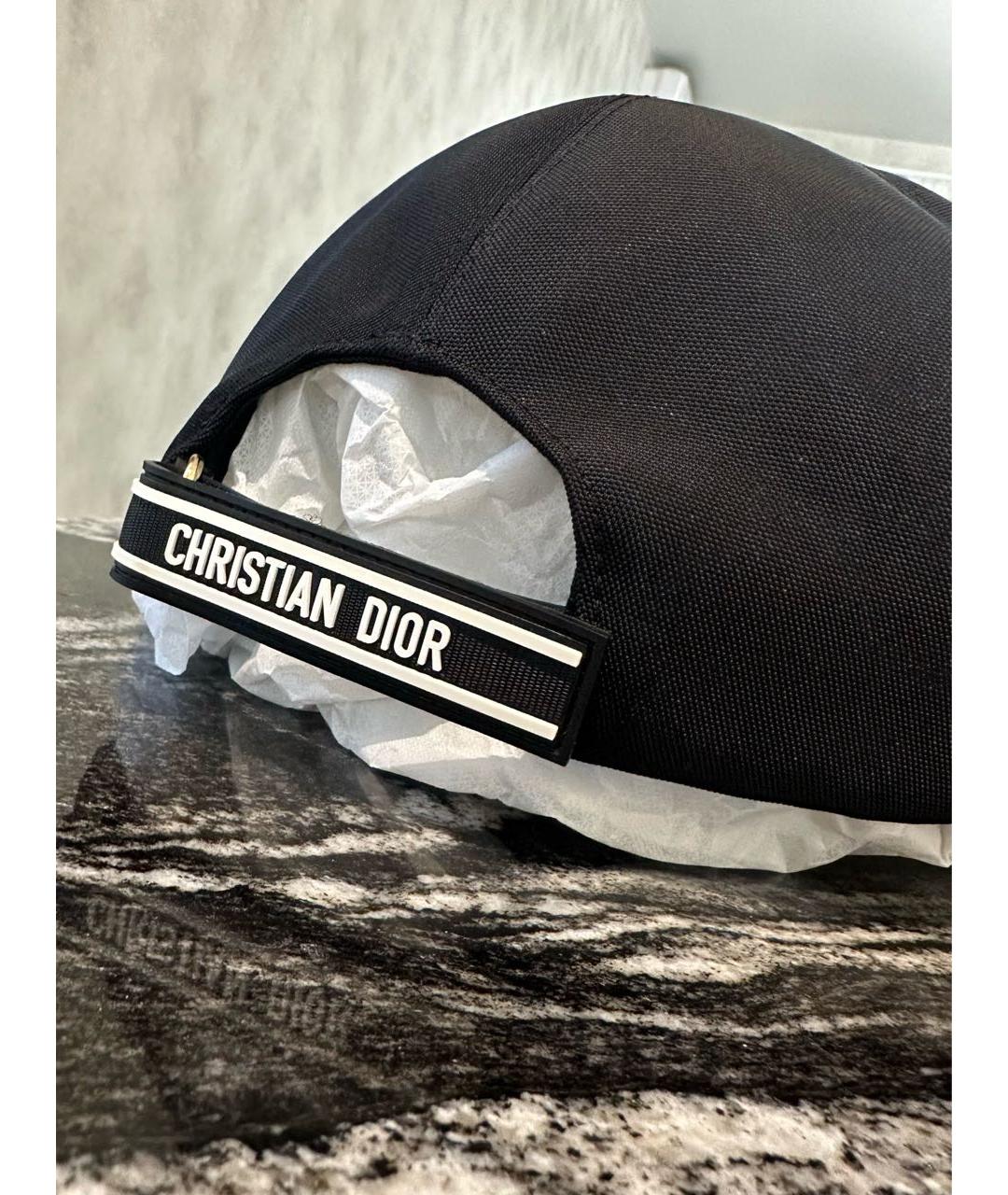 CHRISTIAN DIOR Черная хлопковая кепка/бейсболка, фото 3