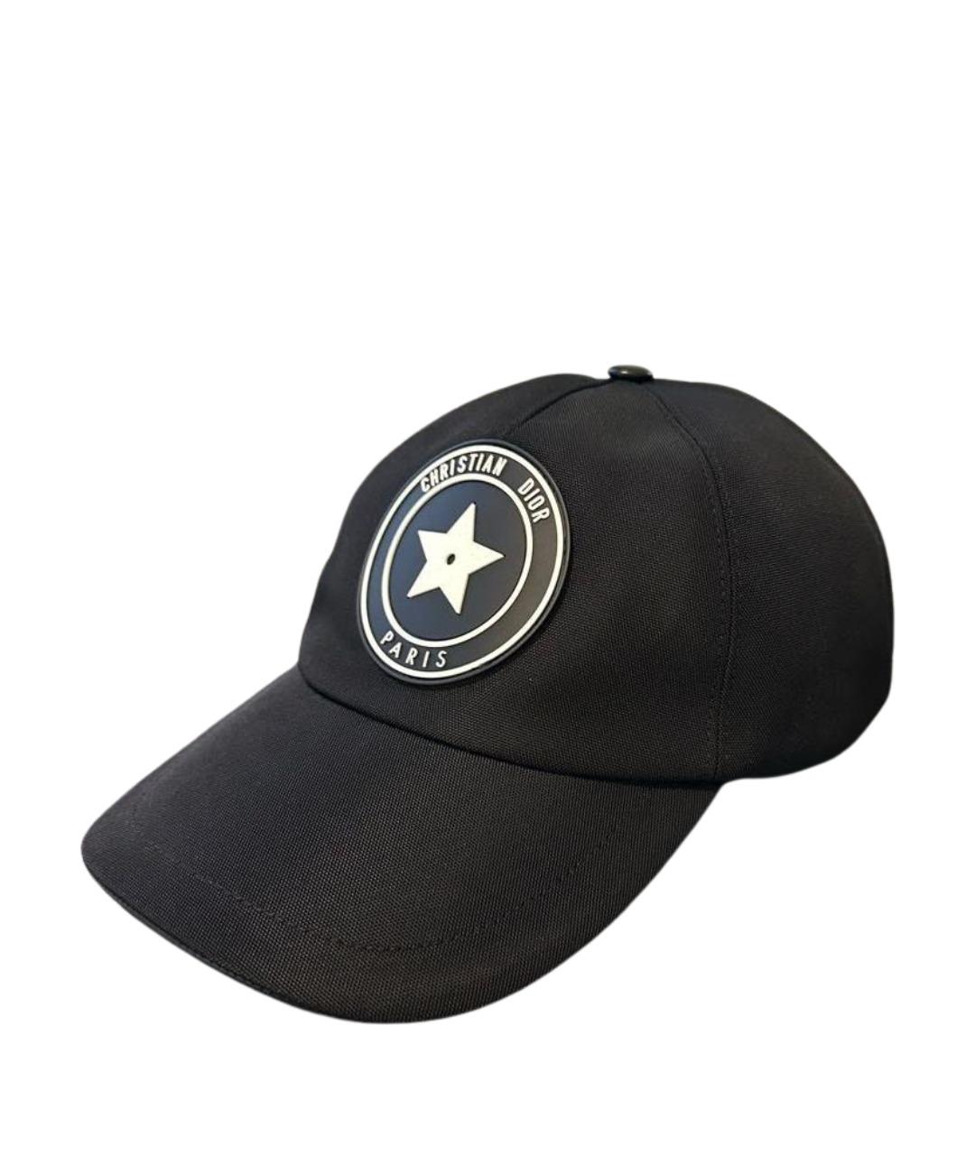 CHRISTIAN DIOR Черная хлопковая кепка/бейсболка, фото 1