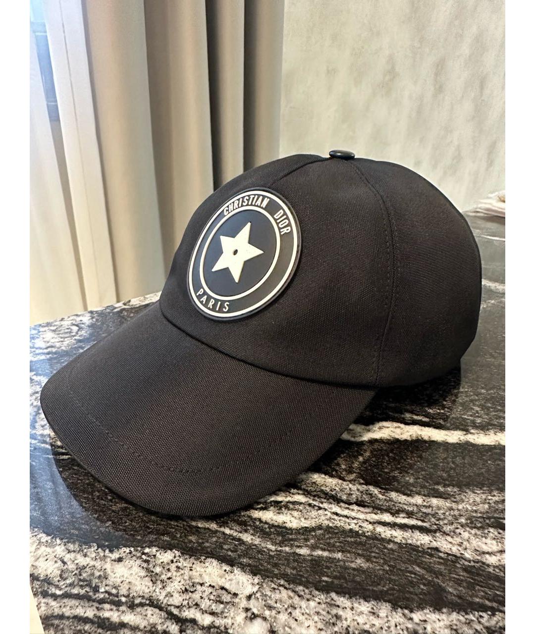 CHRISTIAN DIOR Черная хлопковая кепка/бейсболка, фото 2