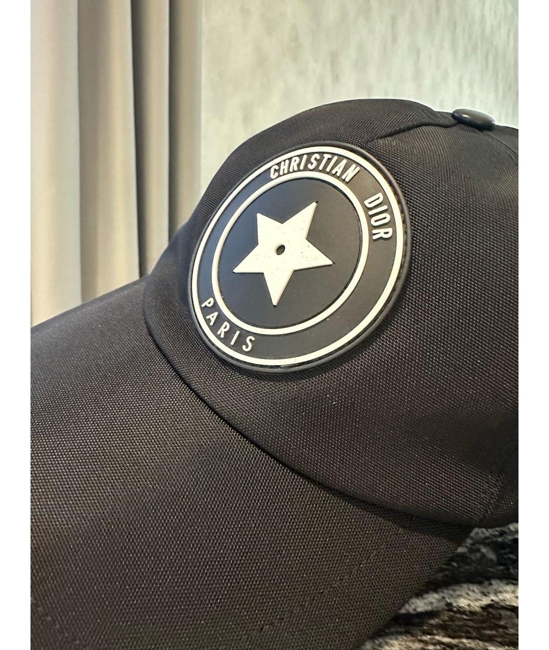 CHRISTIAN DIOR Черная хлопковая кепка/бейсболка, фото 4