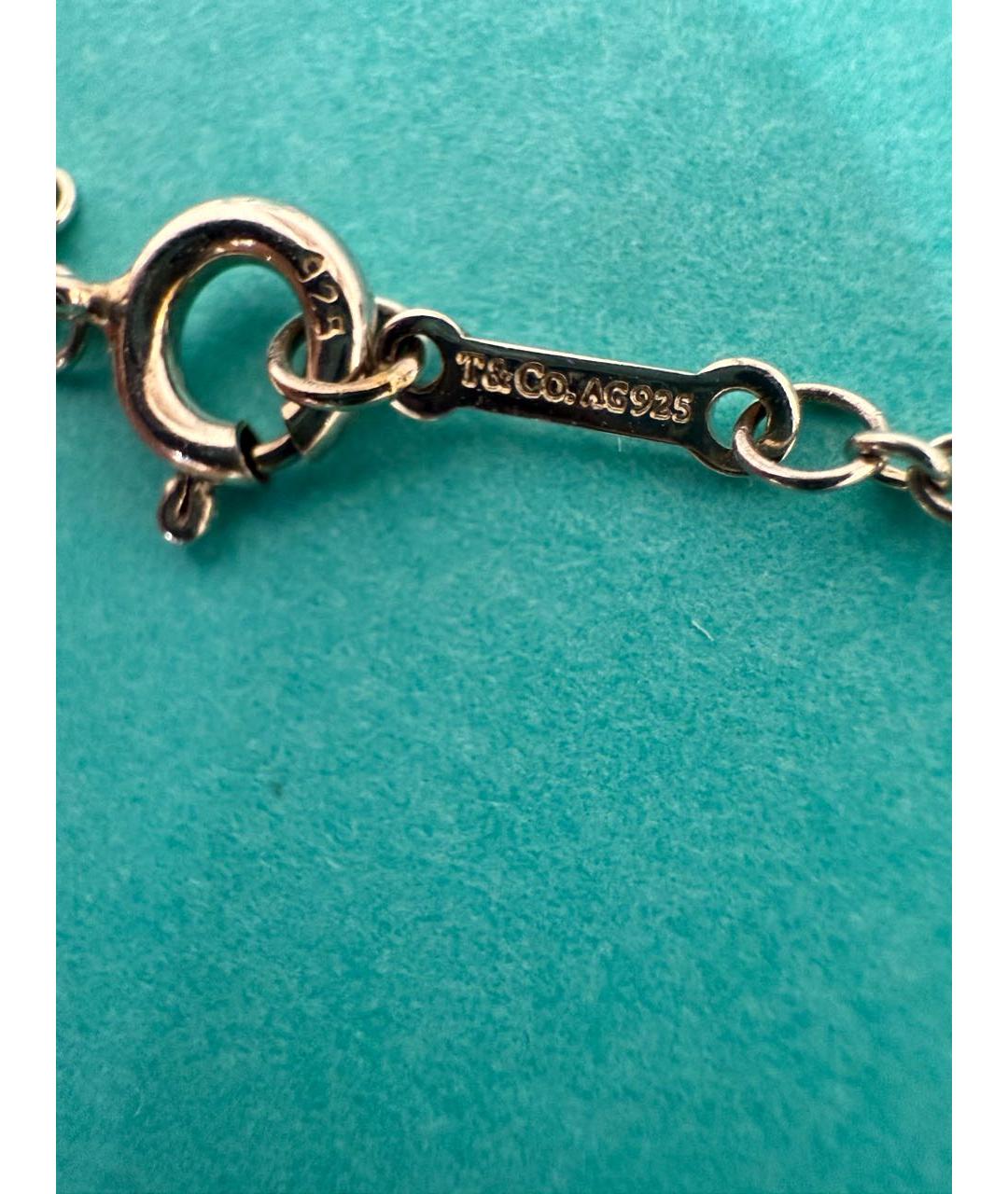 TIFFANY&CO Белый серебряный браслет, фото 3