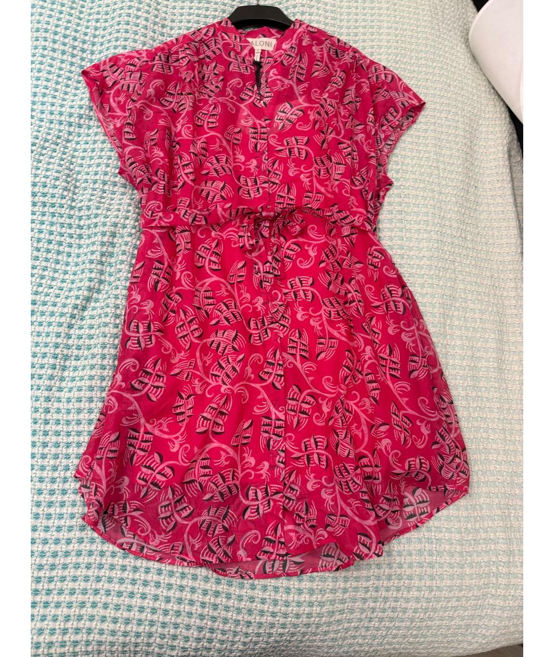 SALONI Розовое хлопковое повседневное платье, фото 2