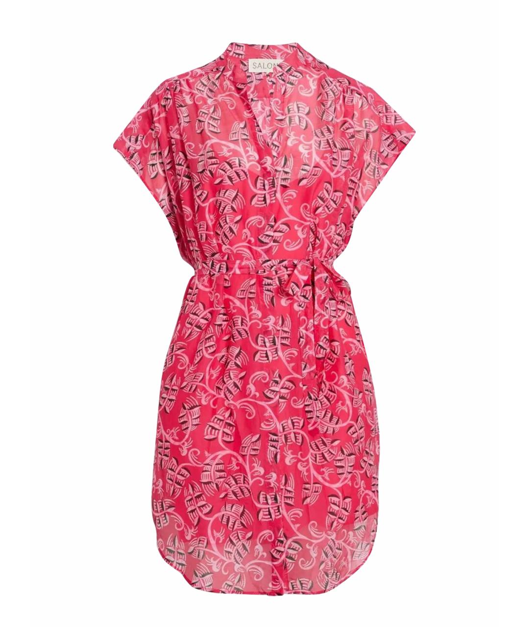 SALONI Розовое хлопковое повседневное платье, фото 1