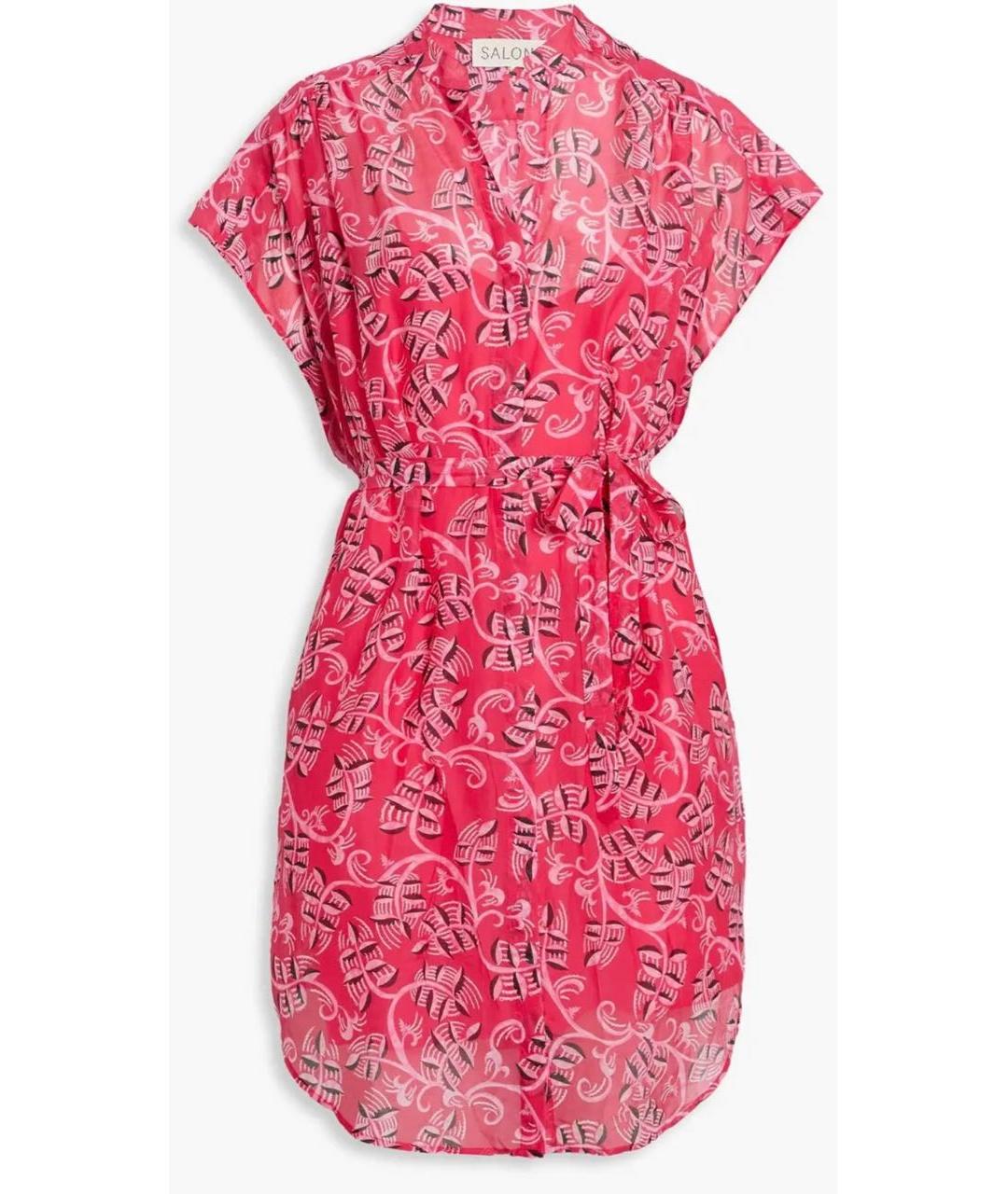 SALONI Розовое хлопковое повседневное платье, фото 5